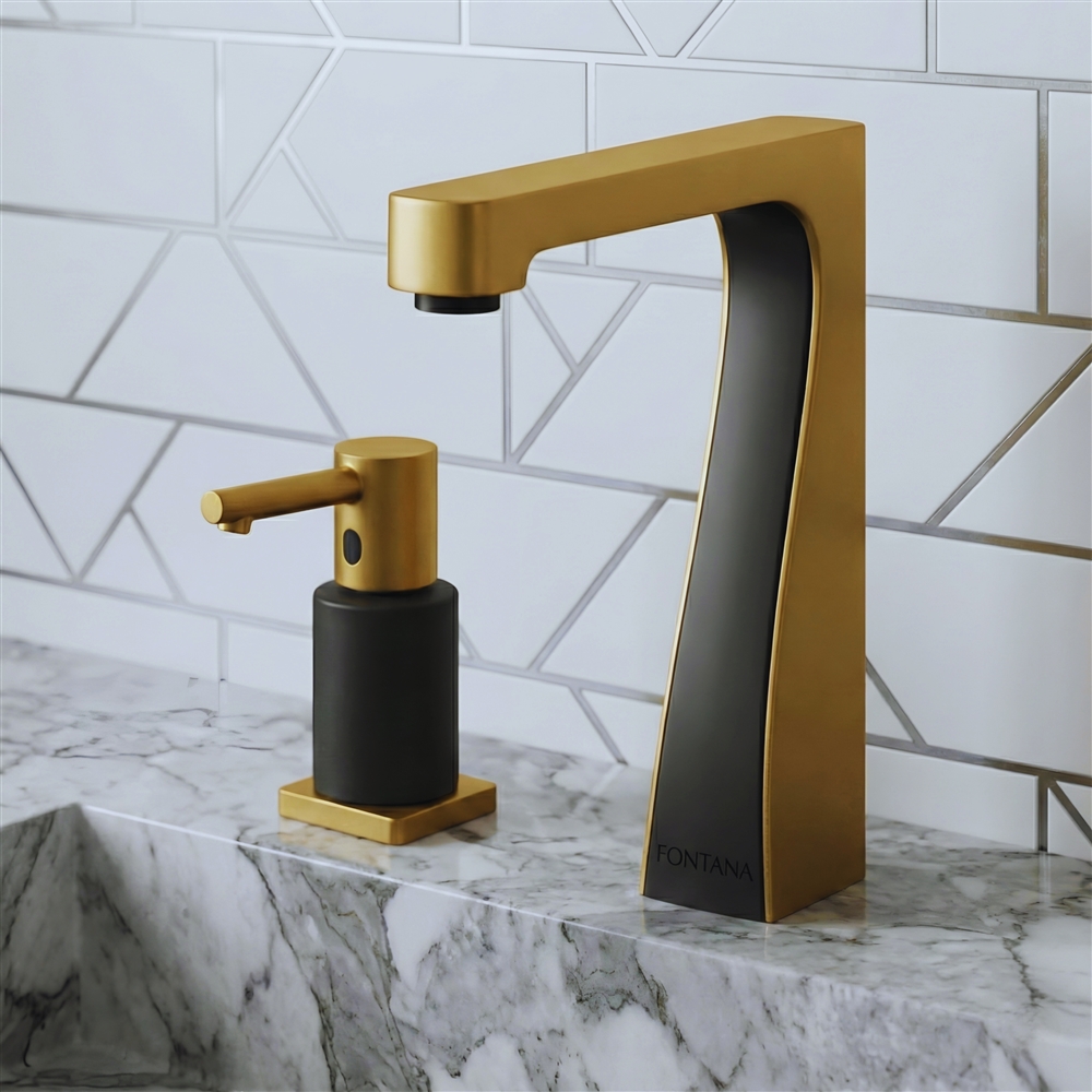 Healthcare maintenance team checking automatic hygiene flush faucet settings