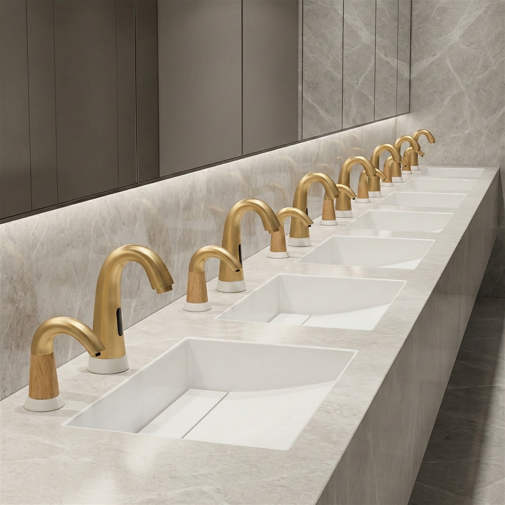 Touchless faucet auto-purge hygiene flush concept for healthcare water management