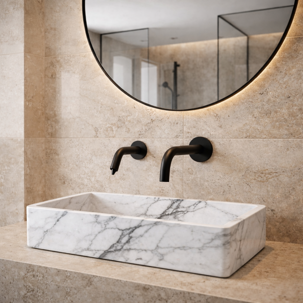 Touchless faucet power system with battery and AC transformer options