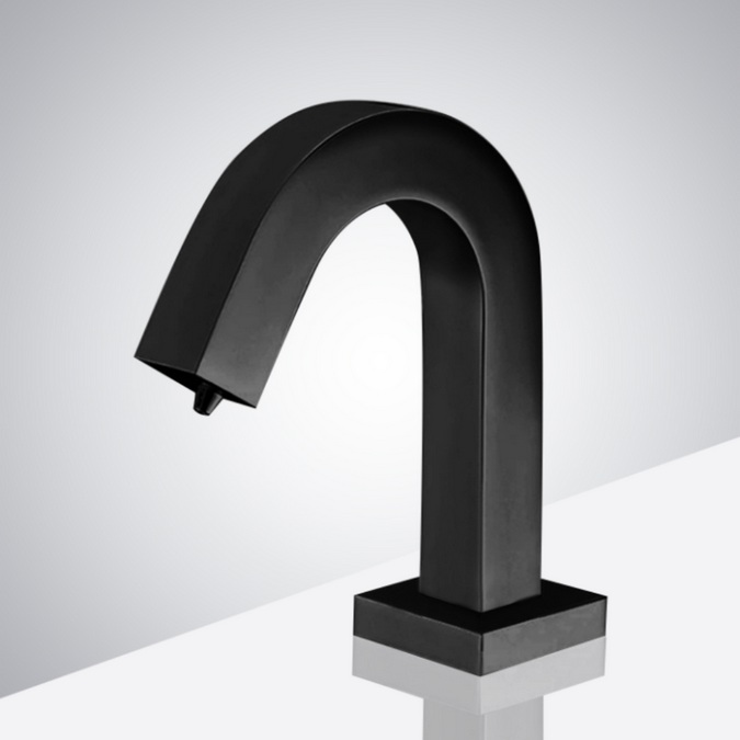 BathSelect Matte Black Commercial Touchless Automatic Sensor Liquid Soap Dispenser BS9844DORB